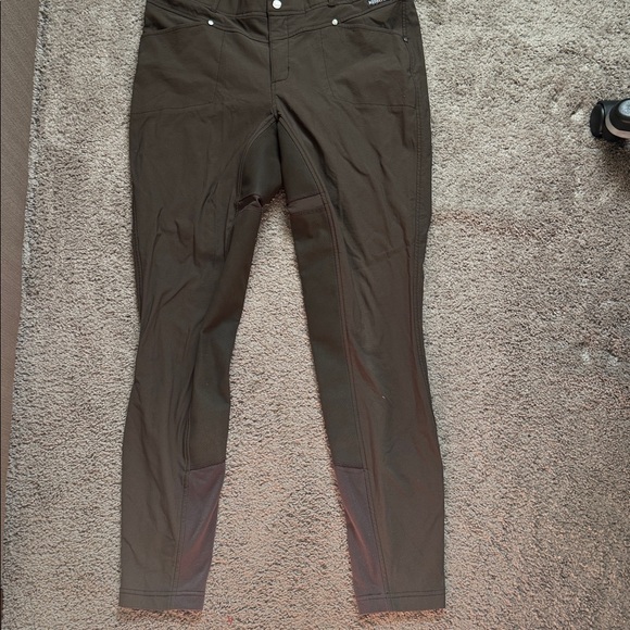 Kerrits XL riding pants womens brown stretch equestrian horses - Picture 1 of 8